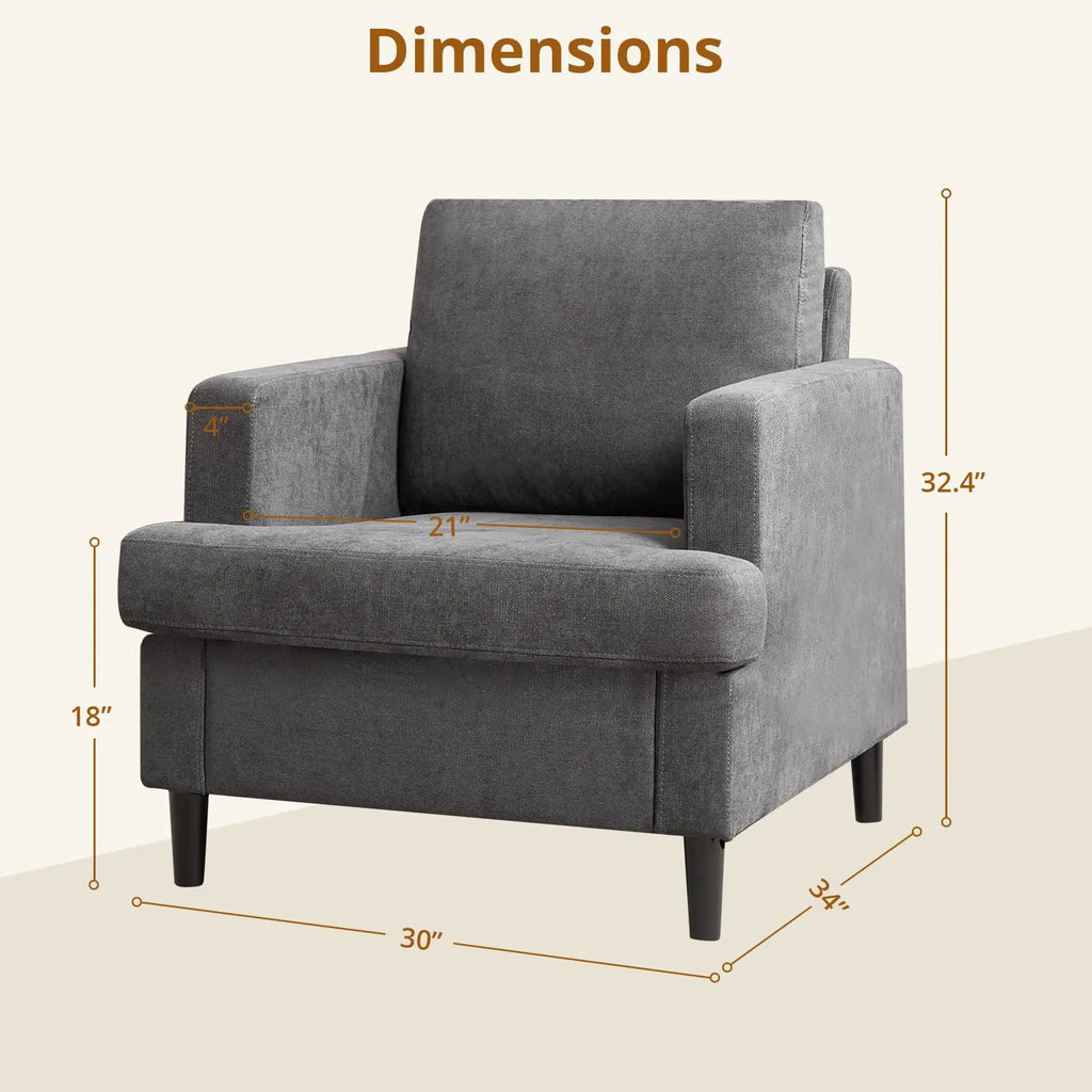 Jade Linen Accent Chair