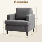 Jade Linen Accent Chair