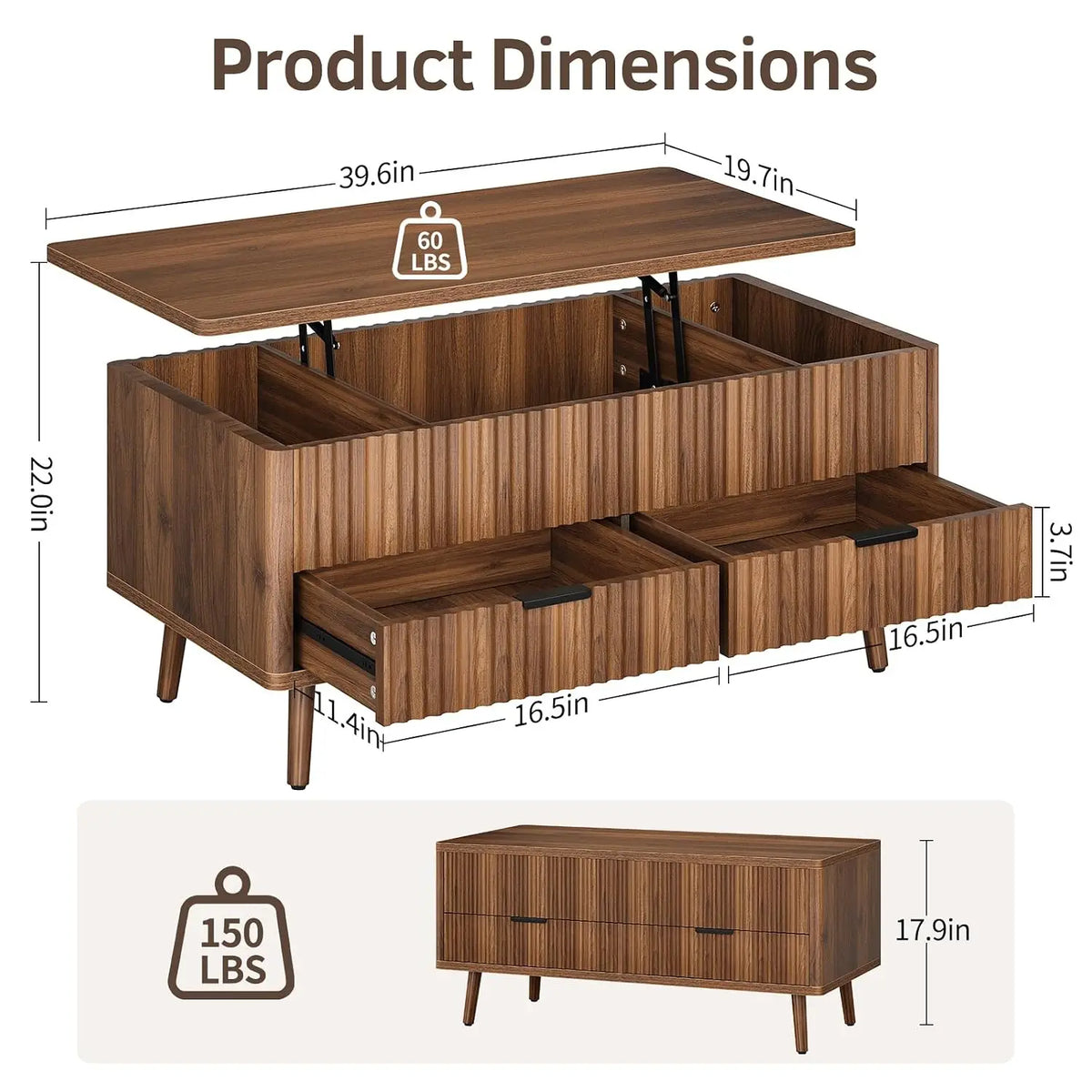 Inez Lift-Top Coffee Table