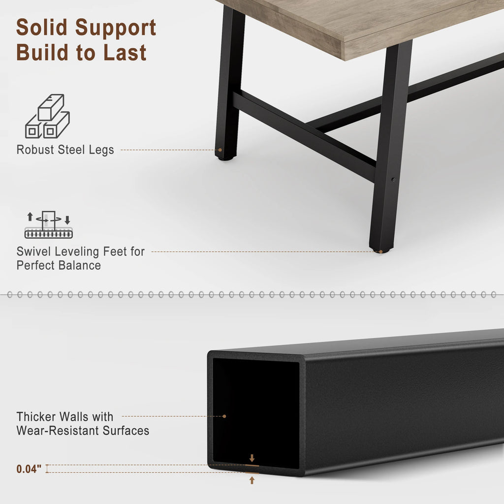 Tess Industrial Dining Table