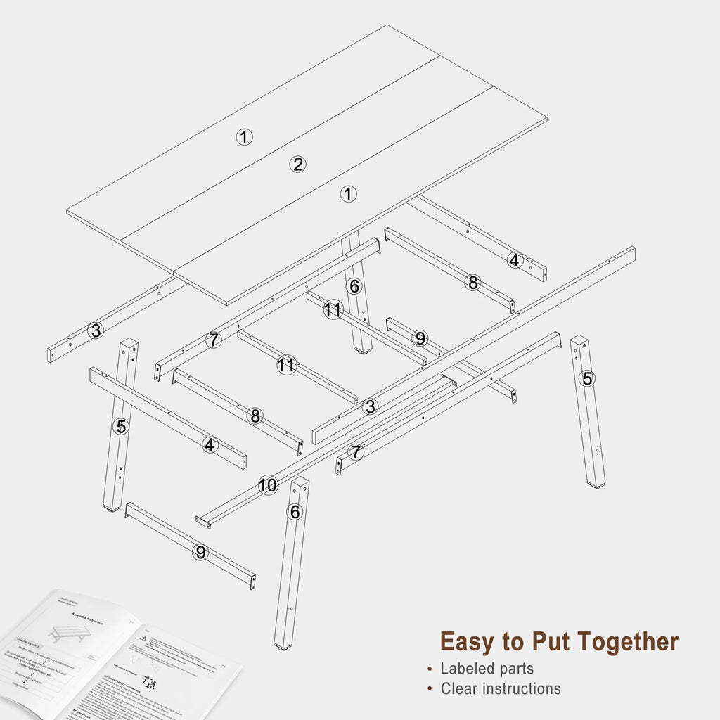 Tess Industrial Dining Table