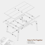 Tess Industrial Dining Table