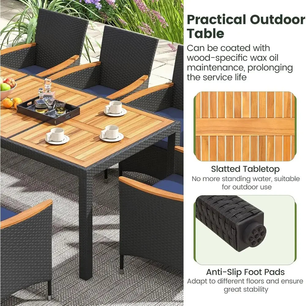 Portofino 9-Piece Outdoor Dining Set