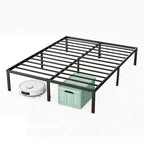 Ivory Metal Platform Bed