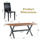 Selene 7-Piece Farmhouse Dining Set