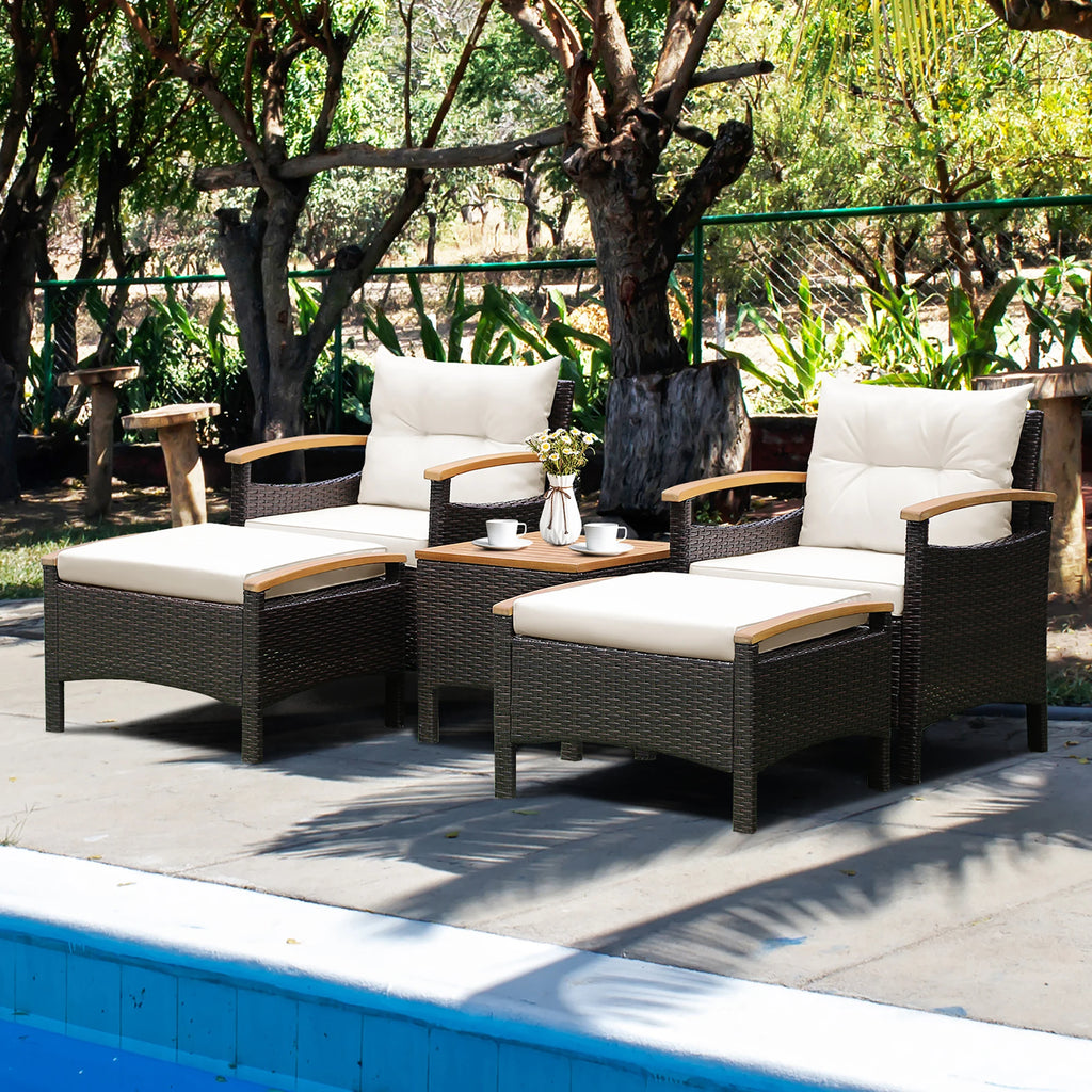 Amalfi 5-Piece Patio Lounge Set