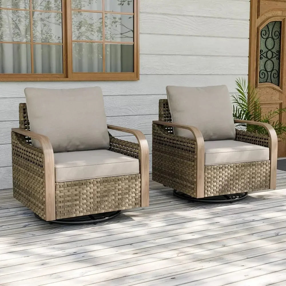 Marina Swivel Glider Chair Set