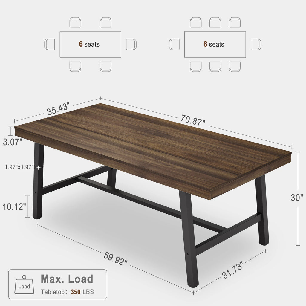 Tess Industrial Dining Table