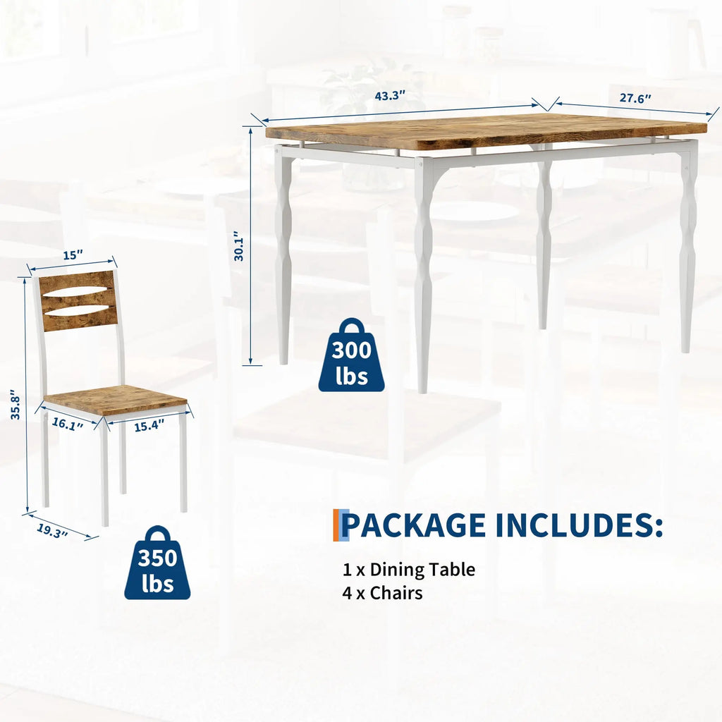 Varenna 5-Piece Dining Set