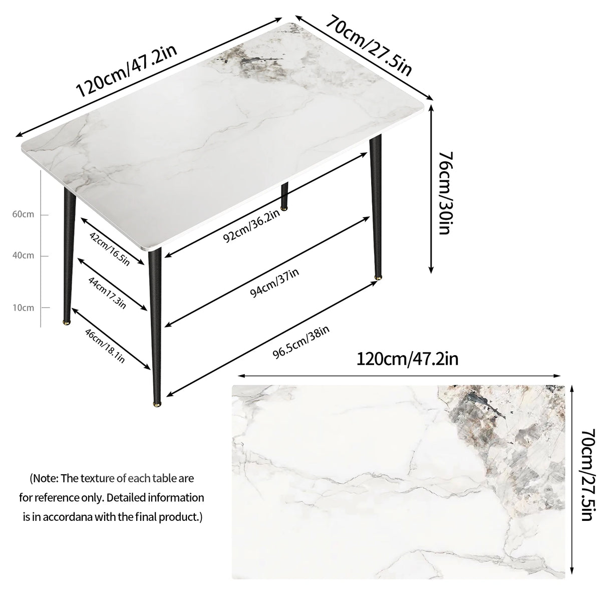 Yara Marble Dining Table