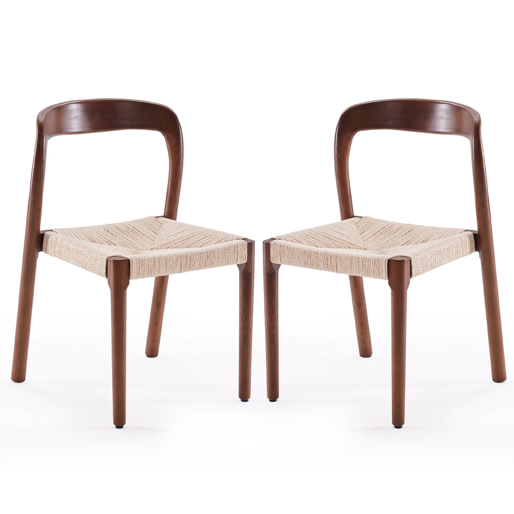 Noelle Ash Wood Dining Chairs — Set of 2
