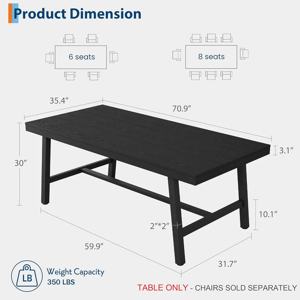 Tess Industrial Dining Table