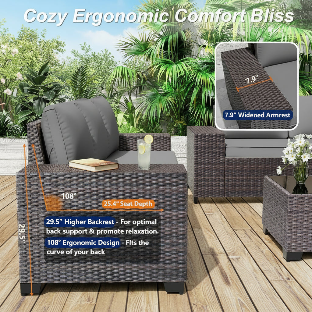Alvara Nox 10-Piece Outdoor Fire Pit Set