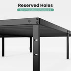 Ivory Metal Platform Bed
