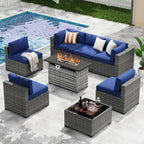 Capri 8-Piece Fire Pit Sectional