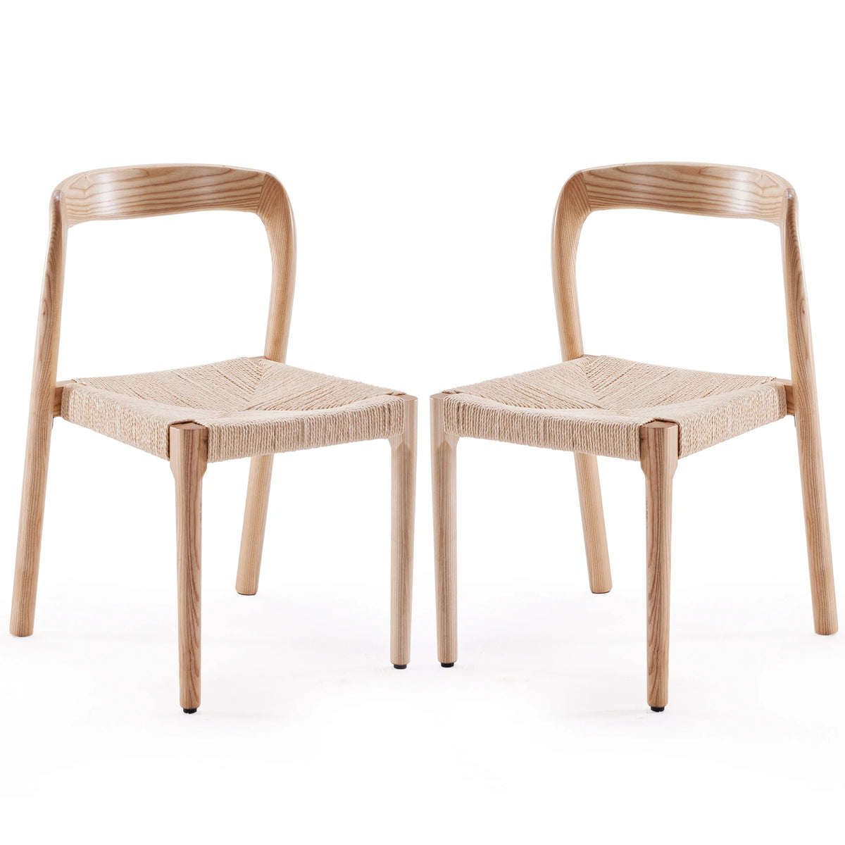 Noelle Ash Wood Dining Chairs — Set of 2