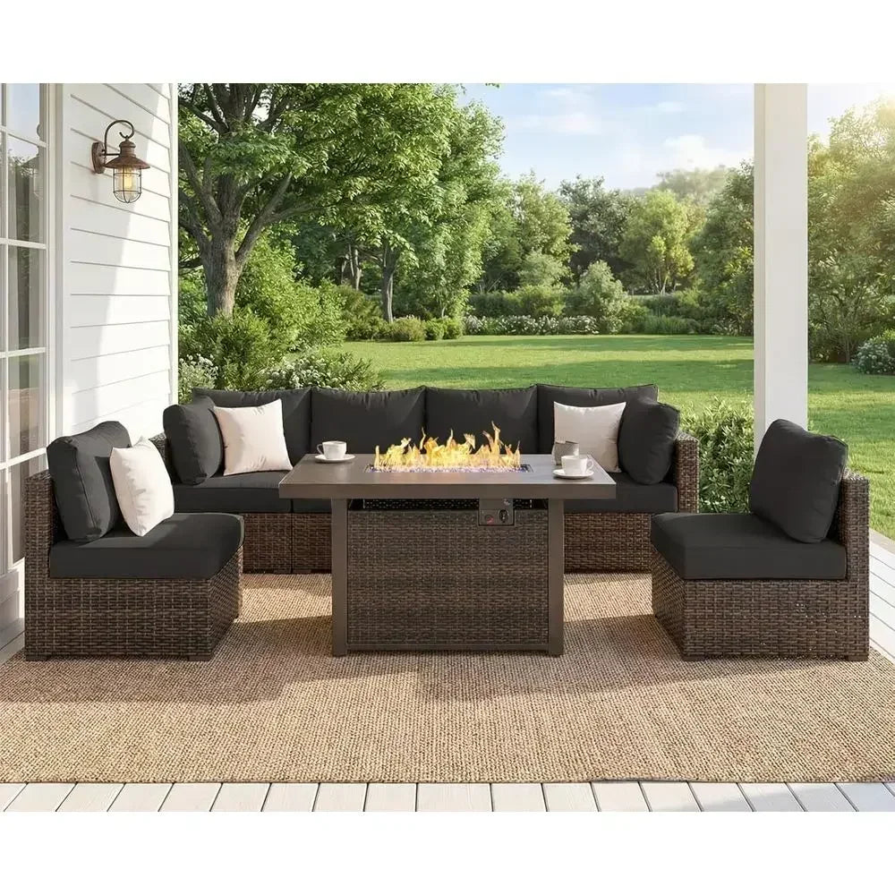 Tivoli 7-Piece Fire Pit Sectional