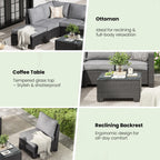 Bellagio Modular Patio Sectional