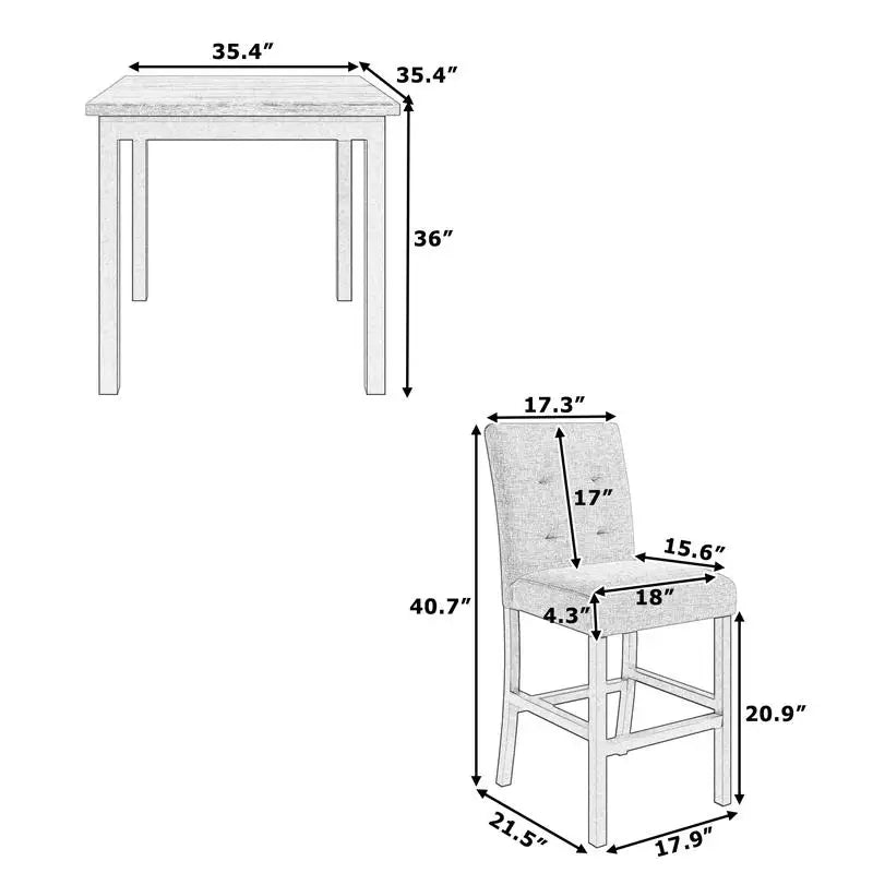 Liora Counter-Height Dining Set