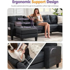 Elysia Black Sectional