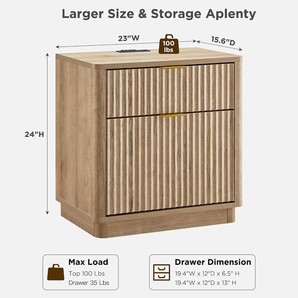 Nora Fluted Nightstand