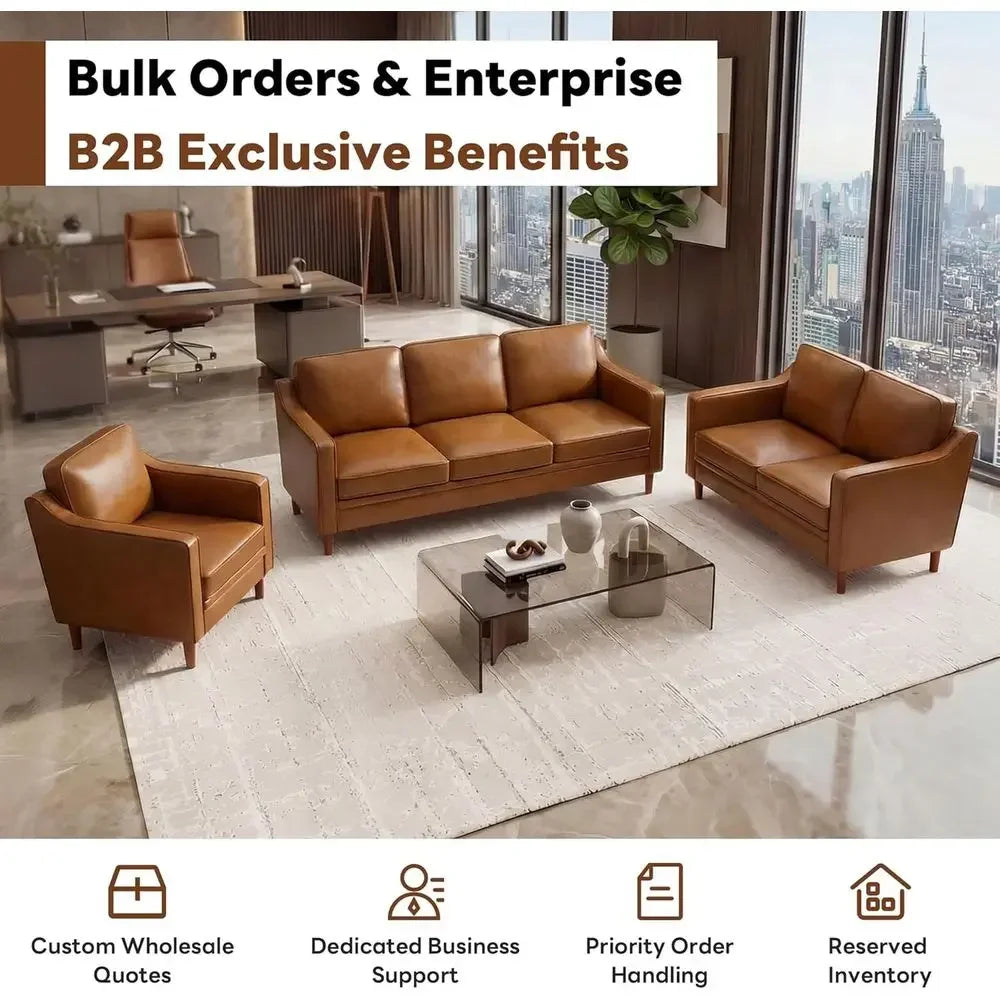 Kairo Leather Sofa Set