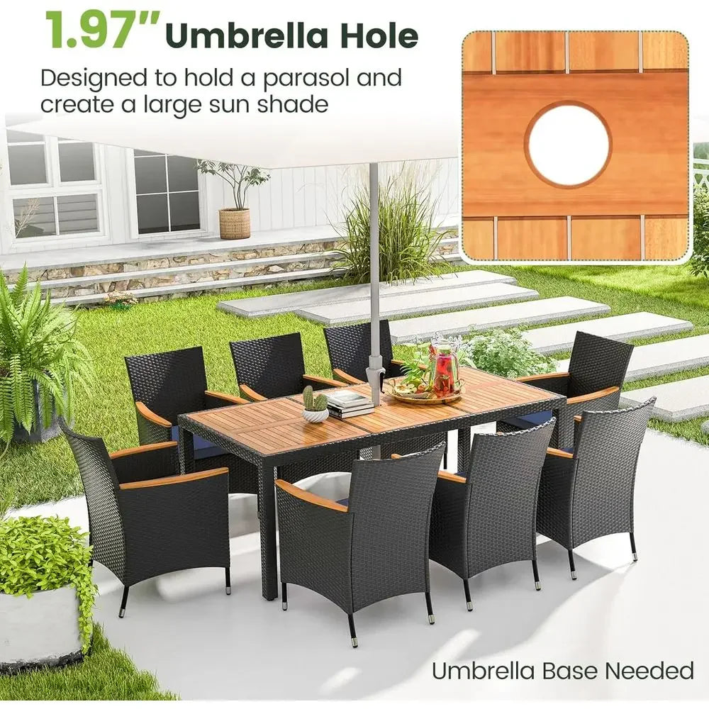 Portofino 9-Piece Outdoor Dining Set