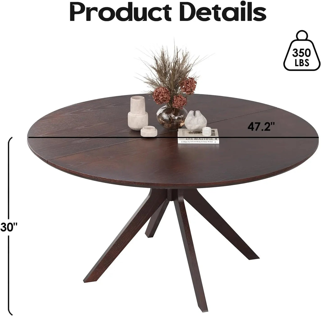 Faye Round Wood Dining Table
