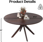 Faye Round Wood Dining Table