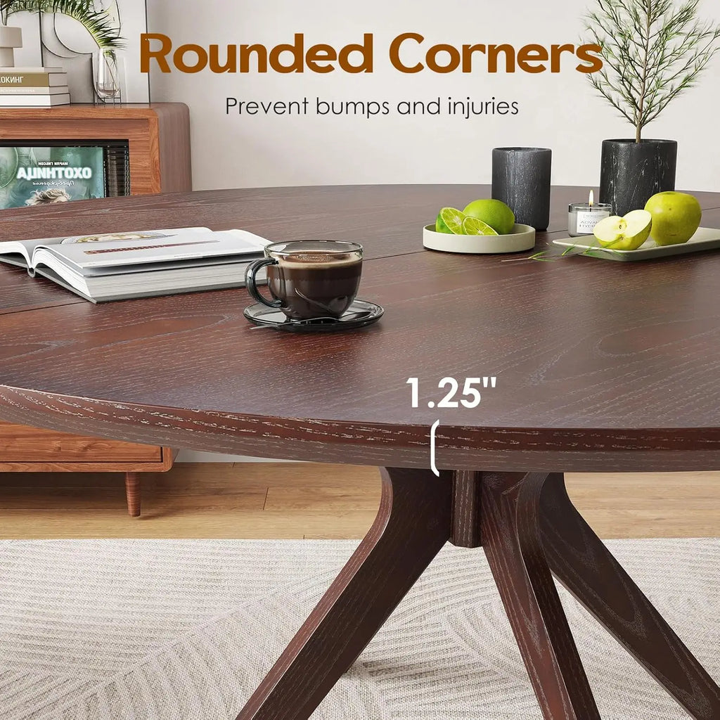 Faye Round Wood Dining Table