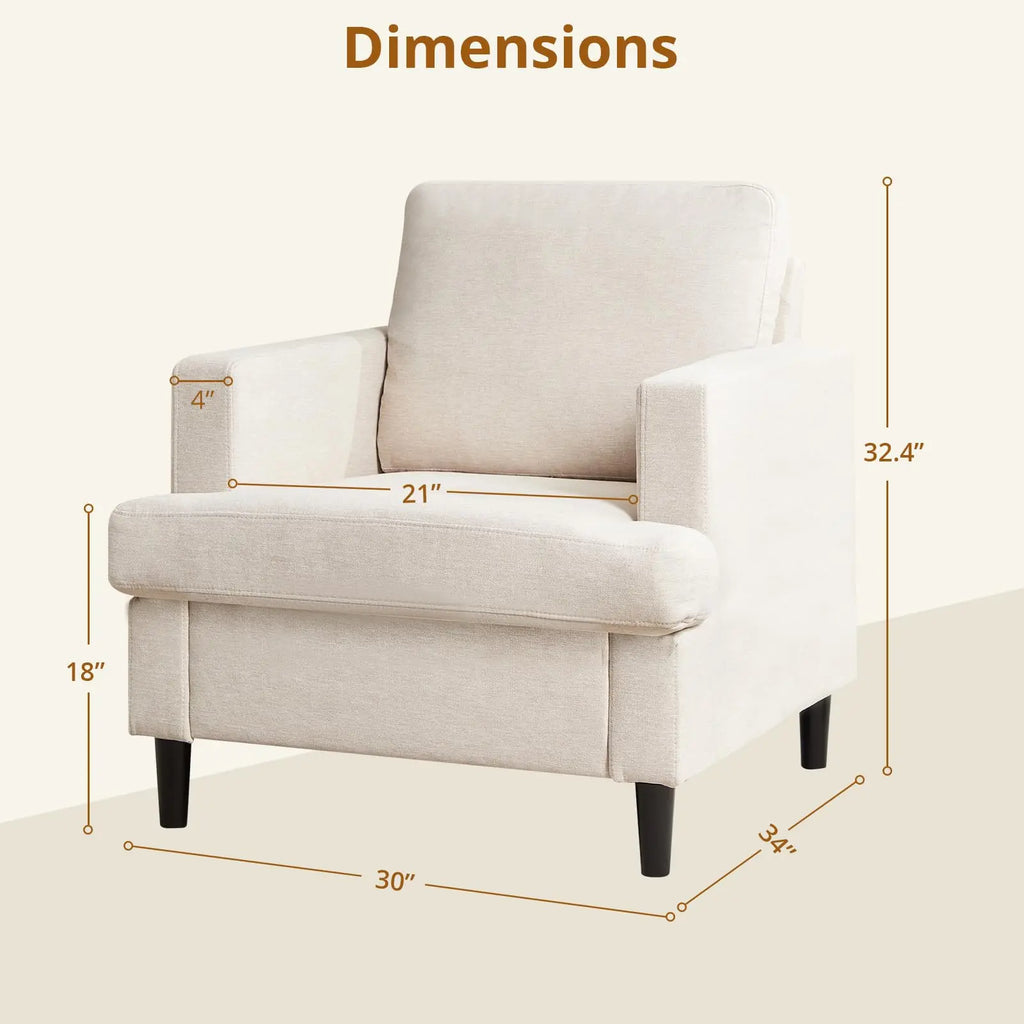 Jade Linen Accent Chair