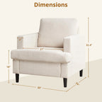 Jade Linen Accent Chair