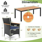 Portofino 9-Piece Outdoor Dining Set