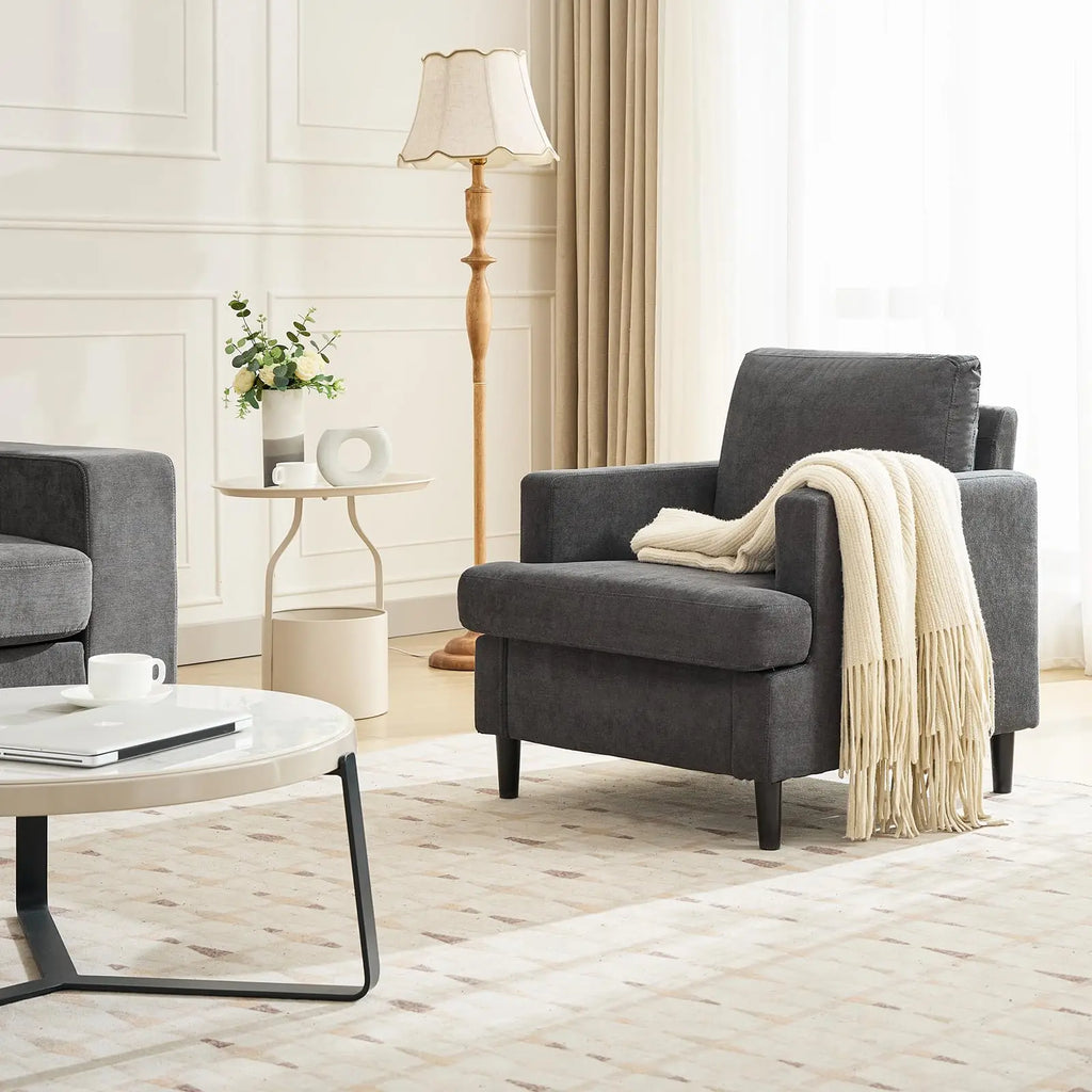 Jade Linen Accent Chair