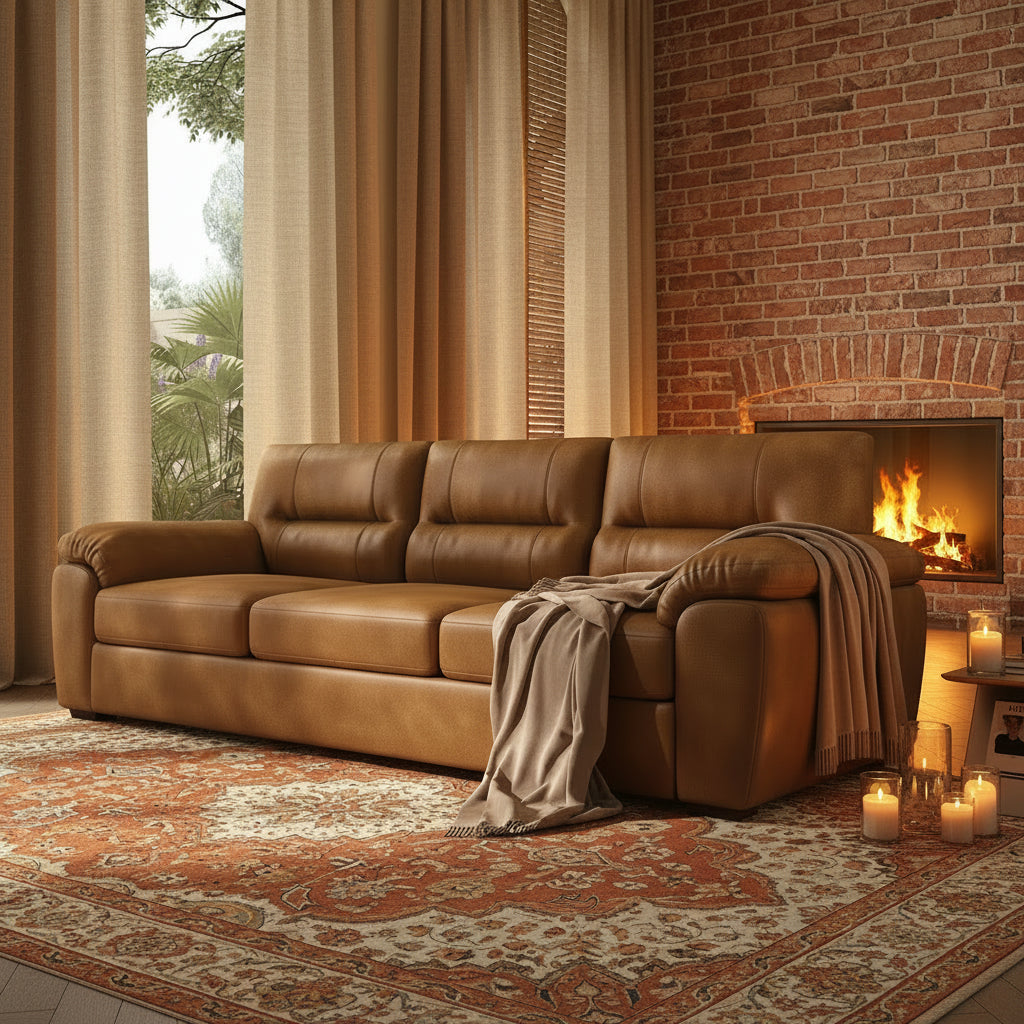 Solviano 3-Seater Scandinavian Sofa