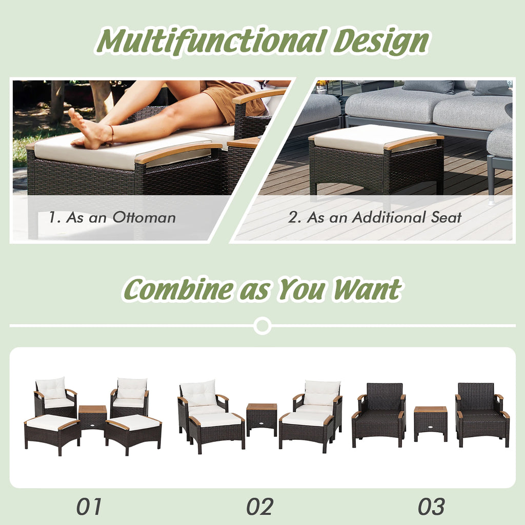 Amalfi 5-Piece Patio Lounge Set