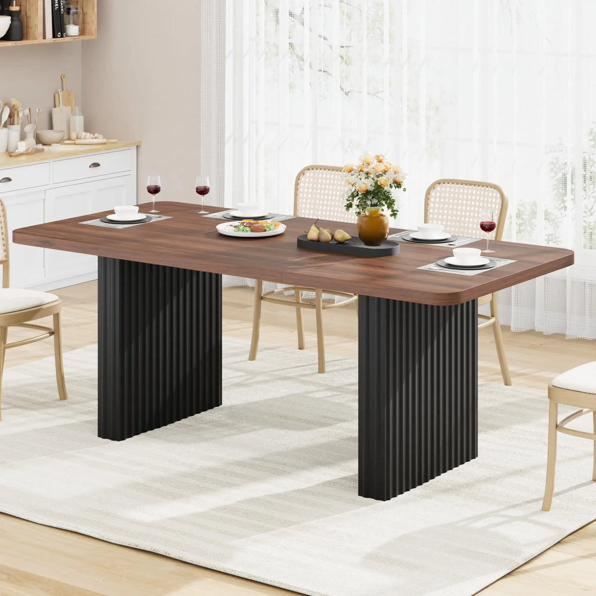 Elio 71-Inch Fluted Dining Table