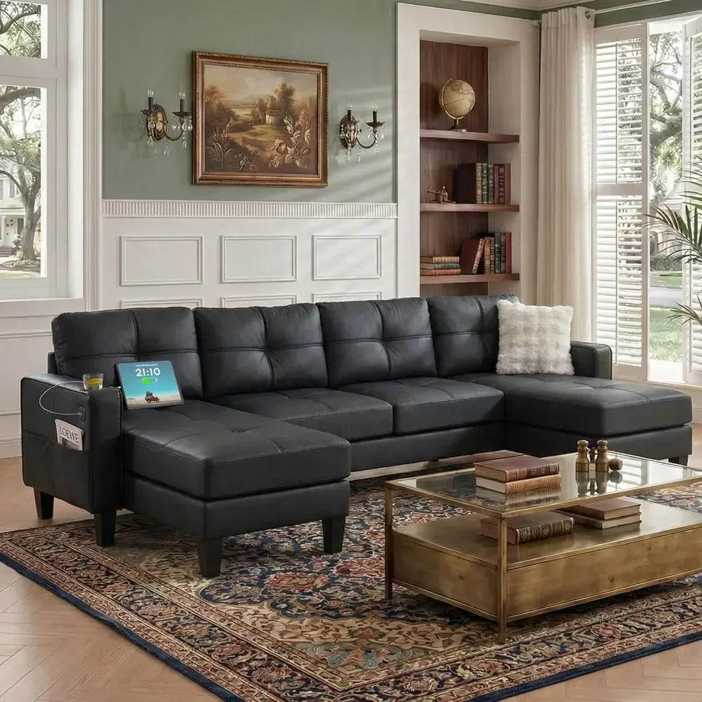 Elysia Black Sectional
