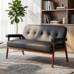 Fiora Leather-Look Loveseat
