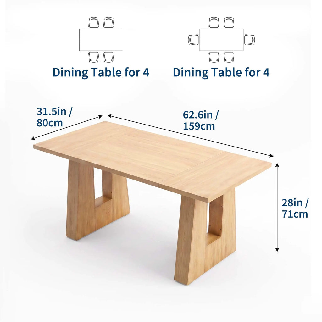 Iris 63-Inch Dining Table