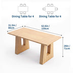 Iris 63-Inch Dining Table
