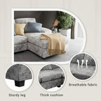 Lumo U-Shaped Convertible Sectional Sofa