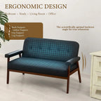 Fiora Leather-Look Loveseat