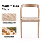 Noelle Ash Wood Dining Chairs — Set of 2