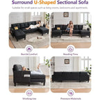 Elysia Black Sectional