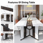 Virello Marble-Top Dining Table