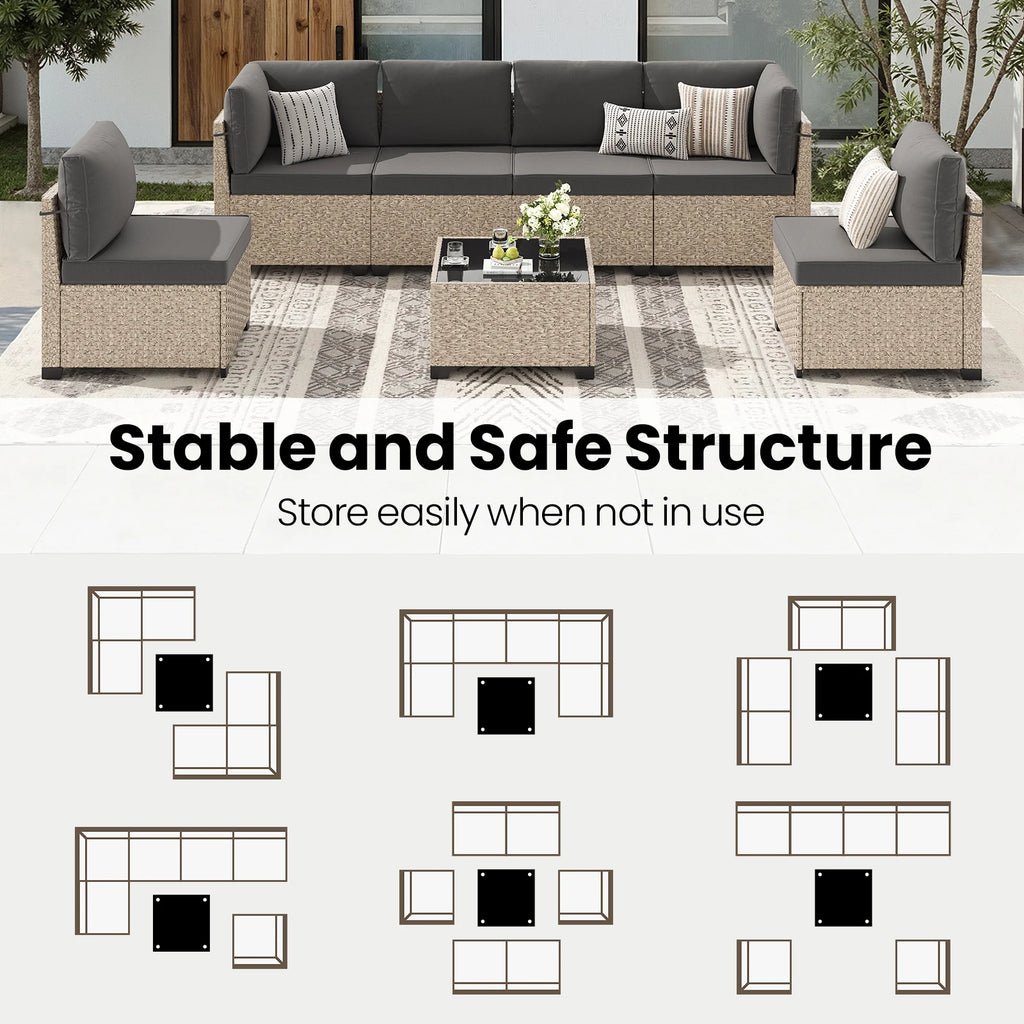 Ravello 7-Piece Patio Sectional