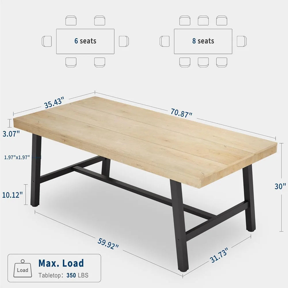 Tess Industrial Dining Table