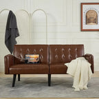 Solene Leather Sleeper Sofa