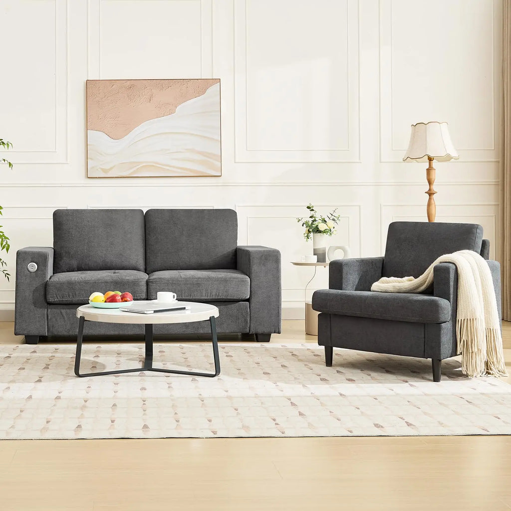 Jade Linen Accent Chair